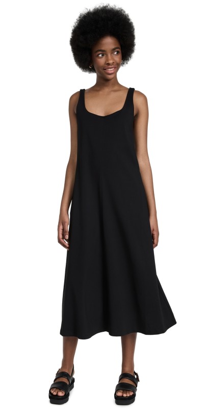 Vince Sleeveless Trapeze Dress Black