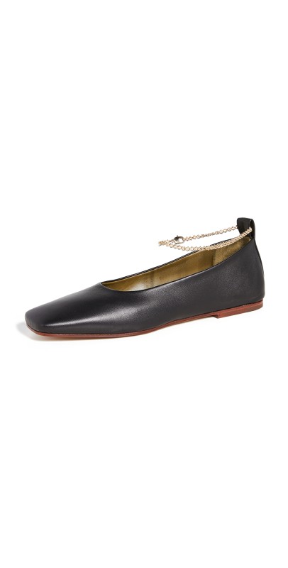 Maria Luca Anklet Ballet Flats Nero