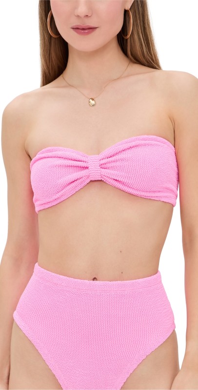 Hunza G Jean Bikini Top Bubblegum