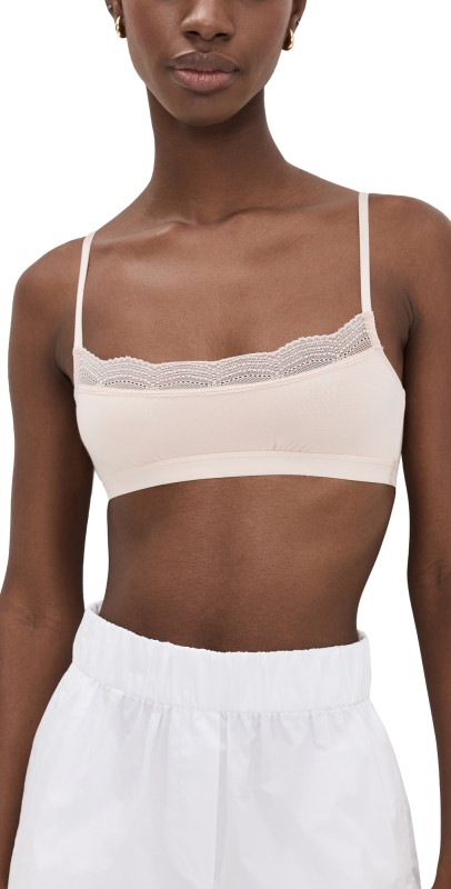 Stripe & Stare The Lace Square Bralette Sand