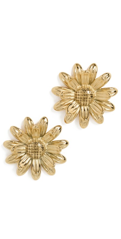 SHASHI Daffodil Stud Earrings Gold