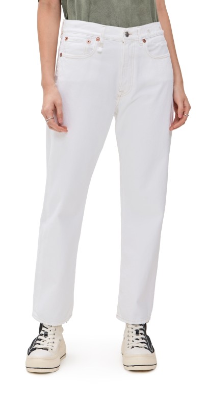 R13 Boyfriend Jeans Aerin White