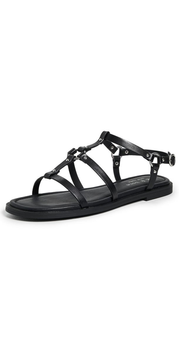 rag & bone Geo Harness Sandals Black