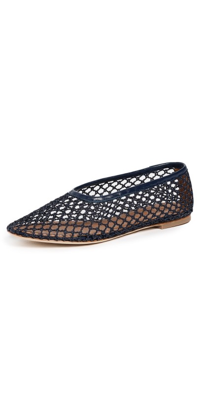 STAUD Alba Ballet Flats Navy