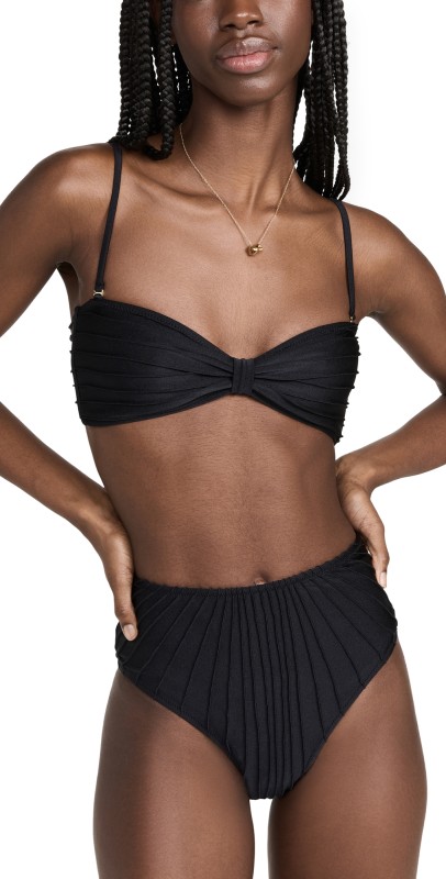 Shani Shemer Anna Bikini Top Black
