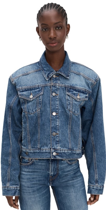 HAIKURE Renee Authentic Dark Wash Jacket Authentic Dark Wash