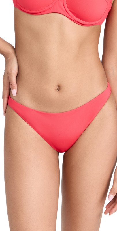 LSPACE Camacho Full Bikini Bottoms Hot Cherry