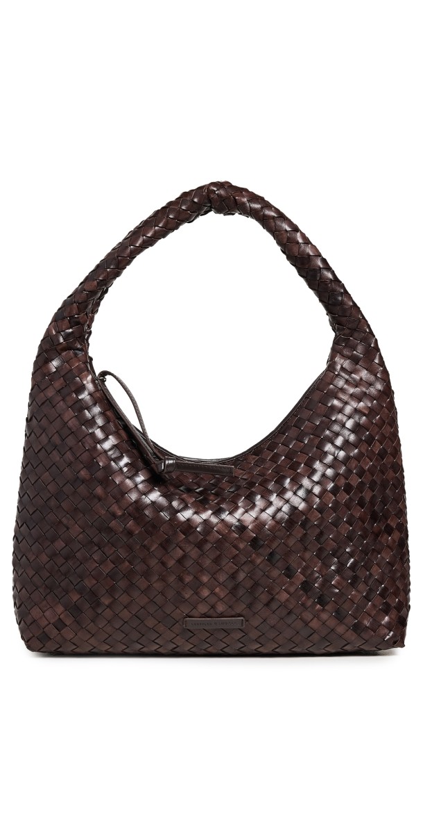 Loeffler Randall Willow Woven Hobo Bag Chocolat