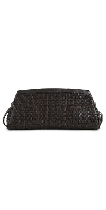 STAUD Maude Soft Clutch Espresso Wov