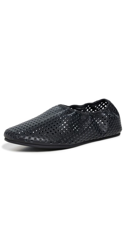 St. Agni Perforated Ballet Flats Black
