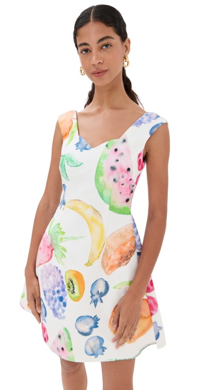Rosie Assoulin Halo Mini Dress Rainbow