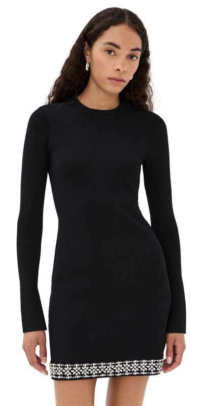 SIMKHAI Farley Mini Dress Black