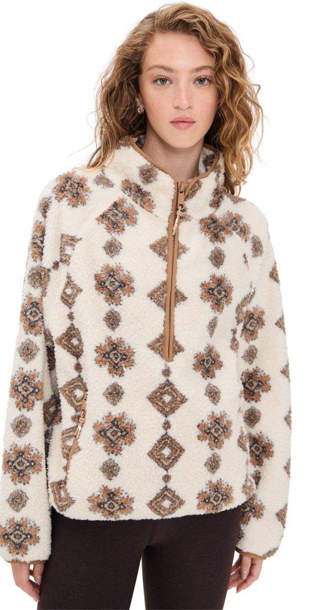 The Upside Harlow Fleece Pullover Abstract