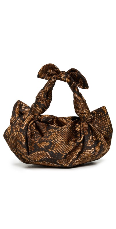 NLA Collection Knot Bag Black/Brown/Multicolor Snakes