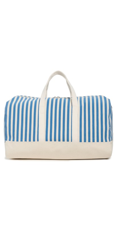 KULE The All Over Striped Duffle Bag Royal Blue/Canvas Mini Strip