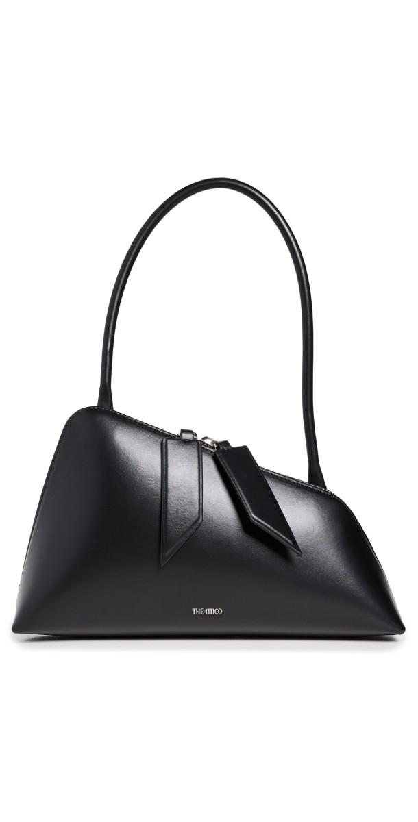 The Attico Sunrise Shoulder Bag Black