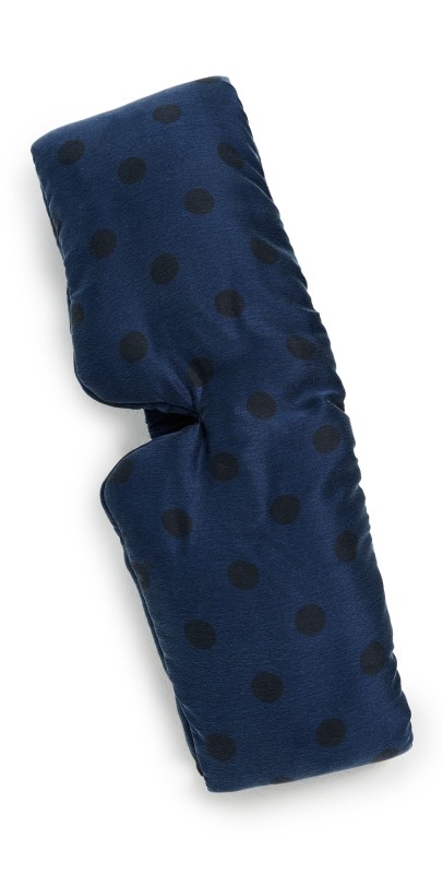 Lunya Washable Silk Sleep Mask Blue Ellipsis