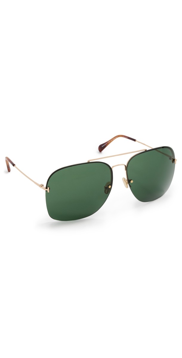 Tom Ford Mackenzie-02 Sunglasses Shiny Yellow Gold