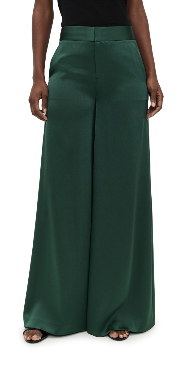 alice + olivia Nessi Baggy Trousers Green Mystique
