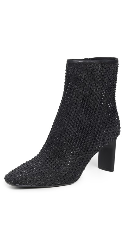 rag & bone Aja Diamante Mesh Boots Blkdnm