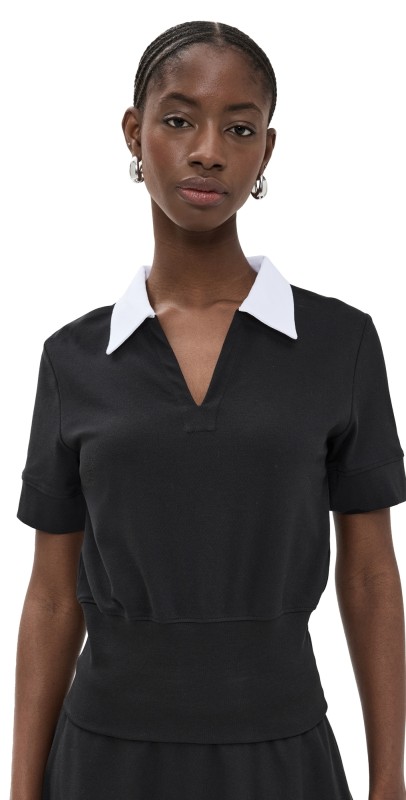Chloe Kristyn Carrie Top Black/White