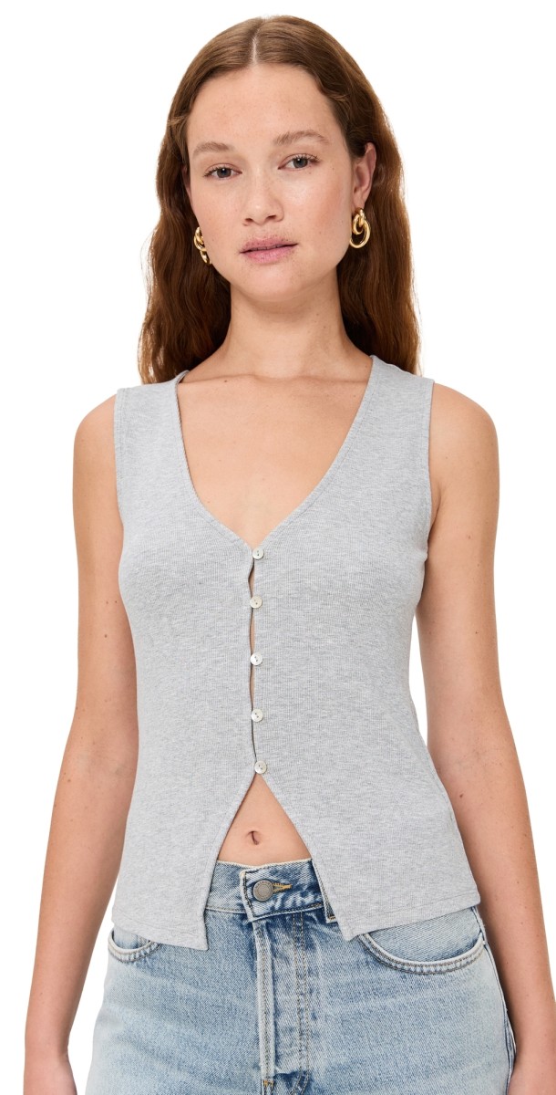 Favorite Daughter The Good Luck Top Melange Grey