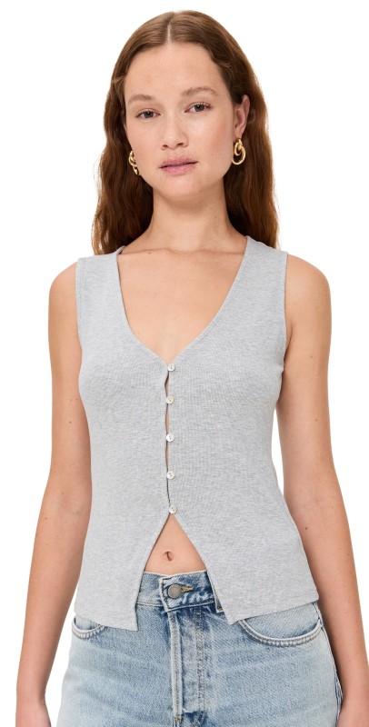 Favorite Daughter The Good Luck Top Melange Grey