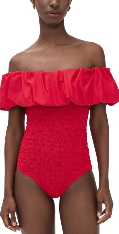 Sea Selma Solid One Piece Red