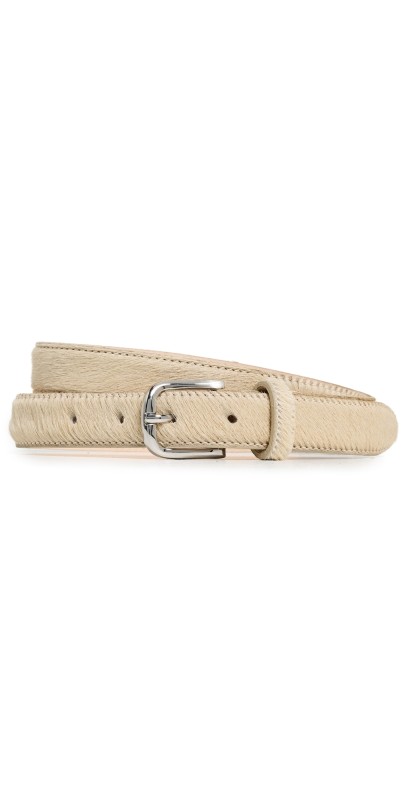 Aureum No.14 Ponyhair Belt Cream