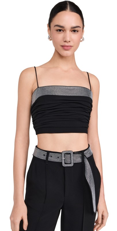 Cinq à Sept Elizabeth Bandeau Top Black