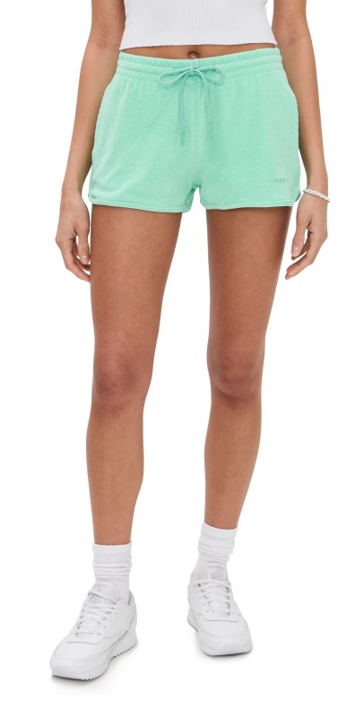 Hunza G Terry Toweling Shorts Green