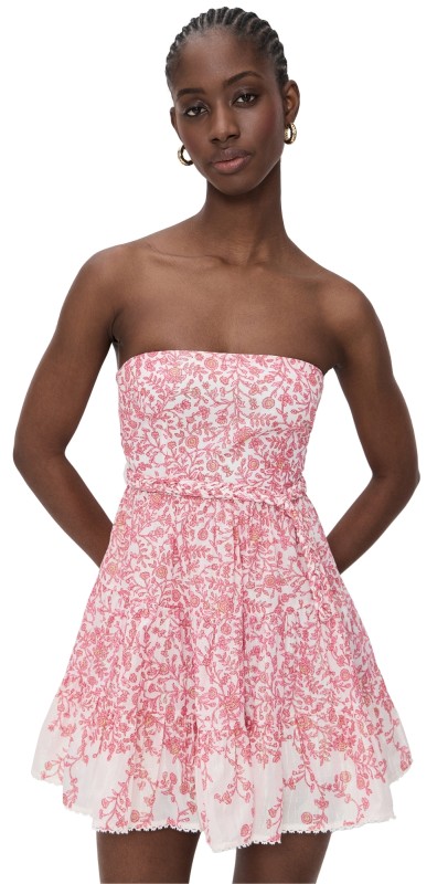Poupette St Barth Christine Bandeau Dress Pink Lazuli