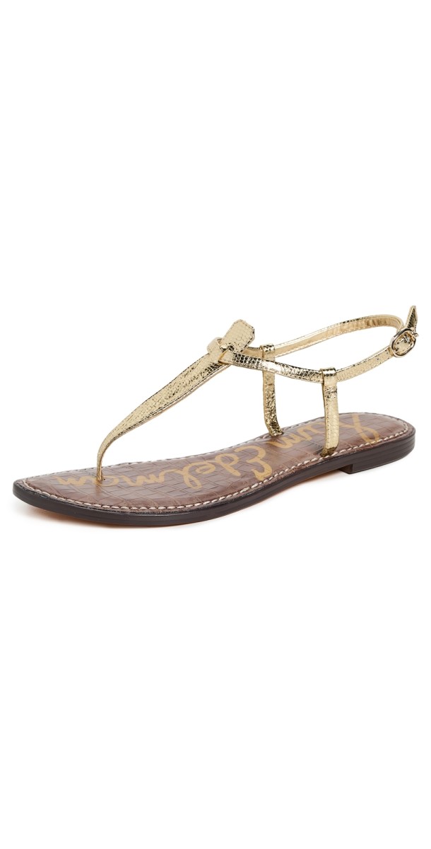 Sam Edelman Gigi Thong Sandals Amber Gold