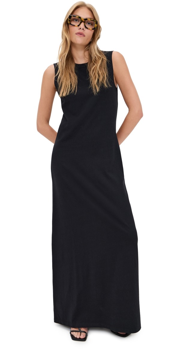 Leset Margo Sleeveless Maxi Dress Black