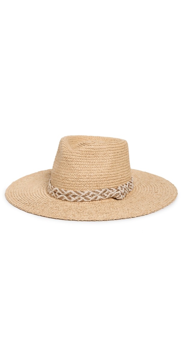 Lele Sadoughi Braided Rope Straw Hat Natural