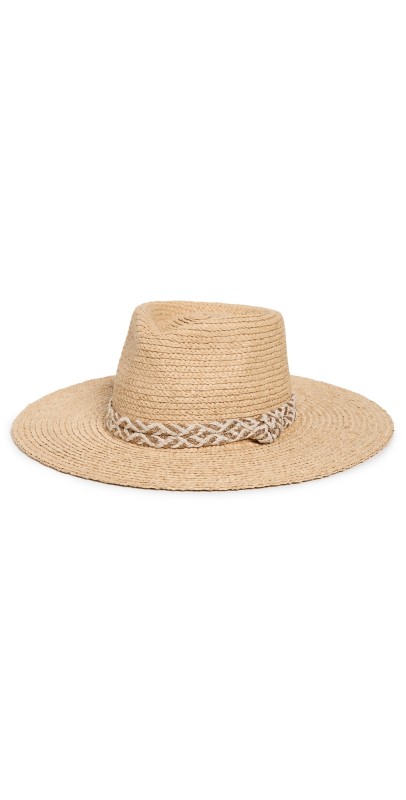 Lele Sadoughi Braided Rope Straw Hat Natural