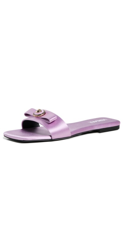 Versace Mule T.05 Satin Sandals 1LI5V-Dusty Lavender/Versace G