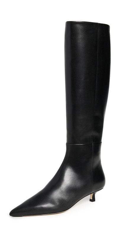 AEYDE Sabrina Calf Leather Black Boots Black