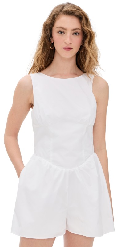 Amanda Uprichard Bellini Romper White