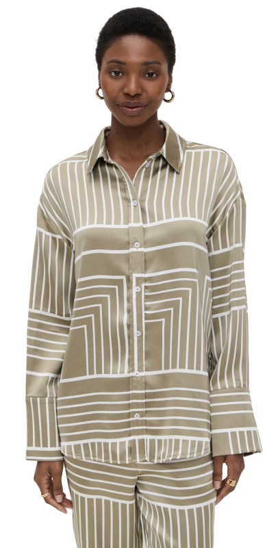 4th & Reckless Amira Shirt Sage Print