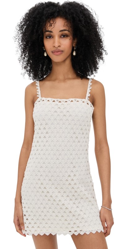 LoveShackFancy Camara Dress Optic White