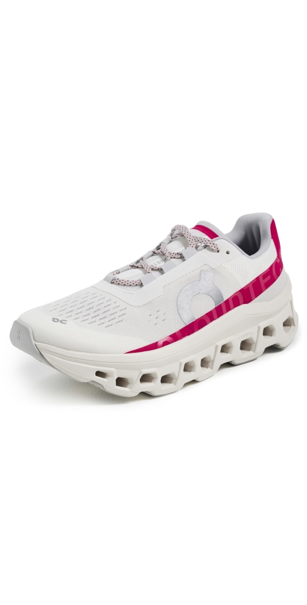 On Cloudmonster Sneakers Ivory/Grenadine