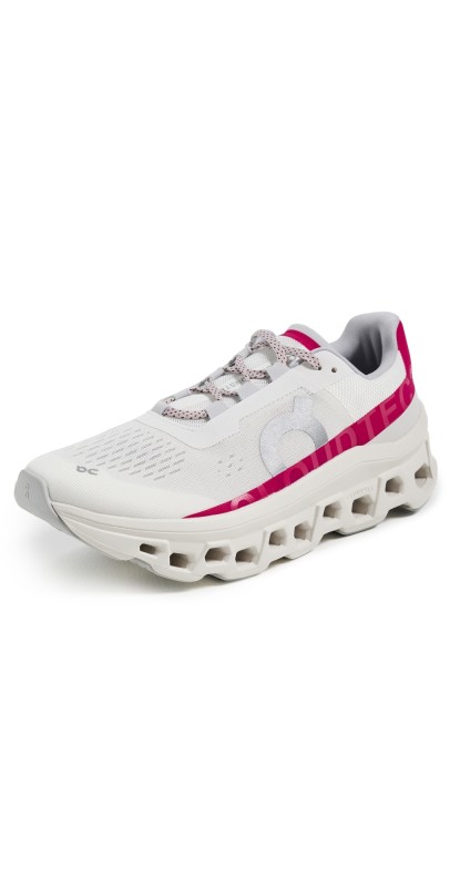 On Cloudmonster Sneakers Ivory/Grenadine