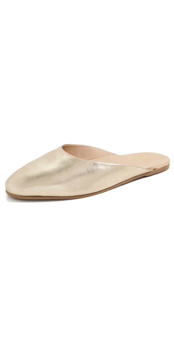 beek Phoebe Mules Gold