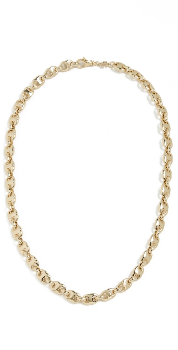 Tory Burch Delicate Gemini Necklace Light Brass