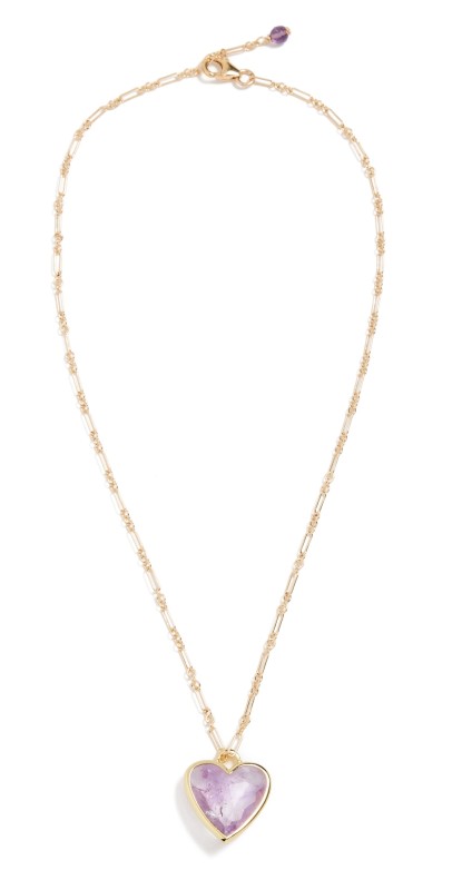 Brinker + Eliza Lovey Necklace Amethyst