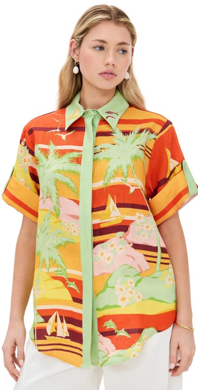 ALÉMAIS Palm Island Shirt Multi