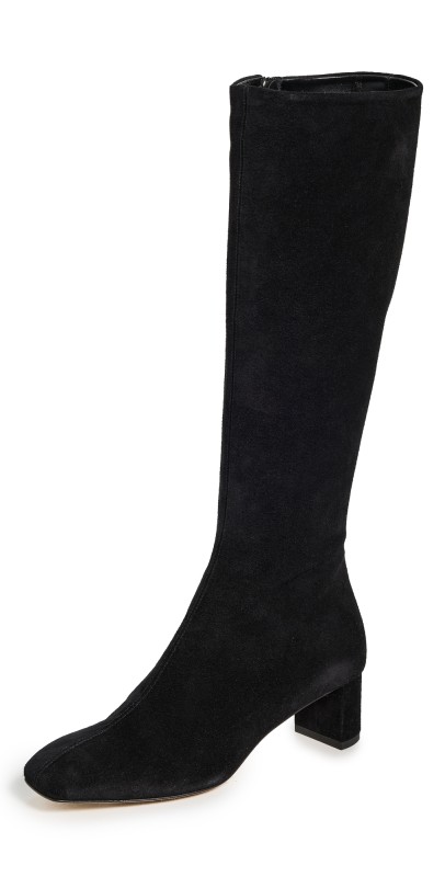 AEYDE Marty Cow Suede Leather Boots Black