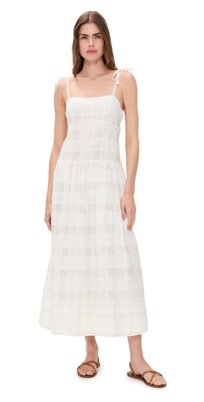 rag & bone Presley Plaid Dress White