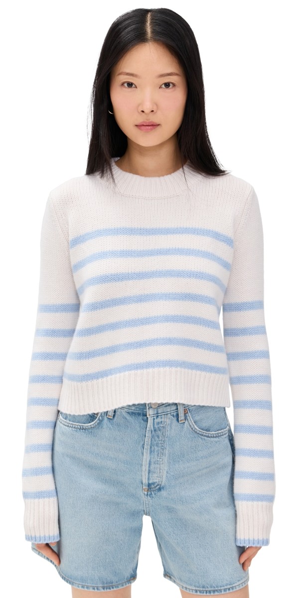 La Ligne Mini Marin Sweater Cream/Light Blue